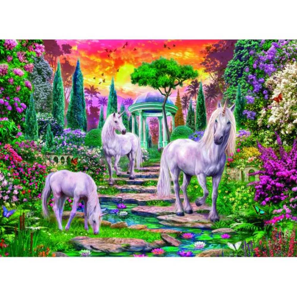 Online Clementoni Puzzle 2000 Piezas Jardín de Unicornios