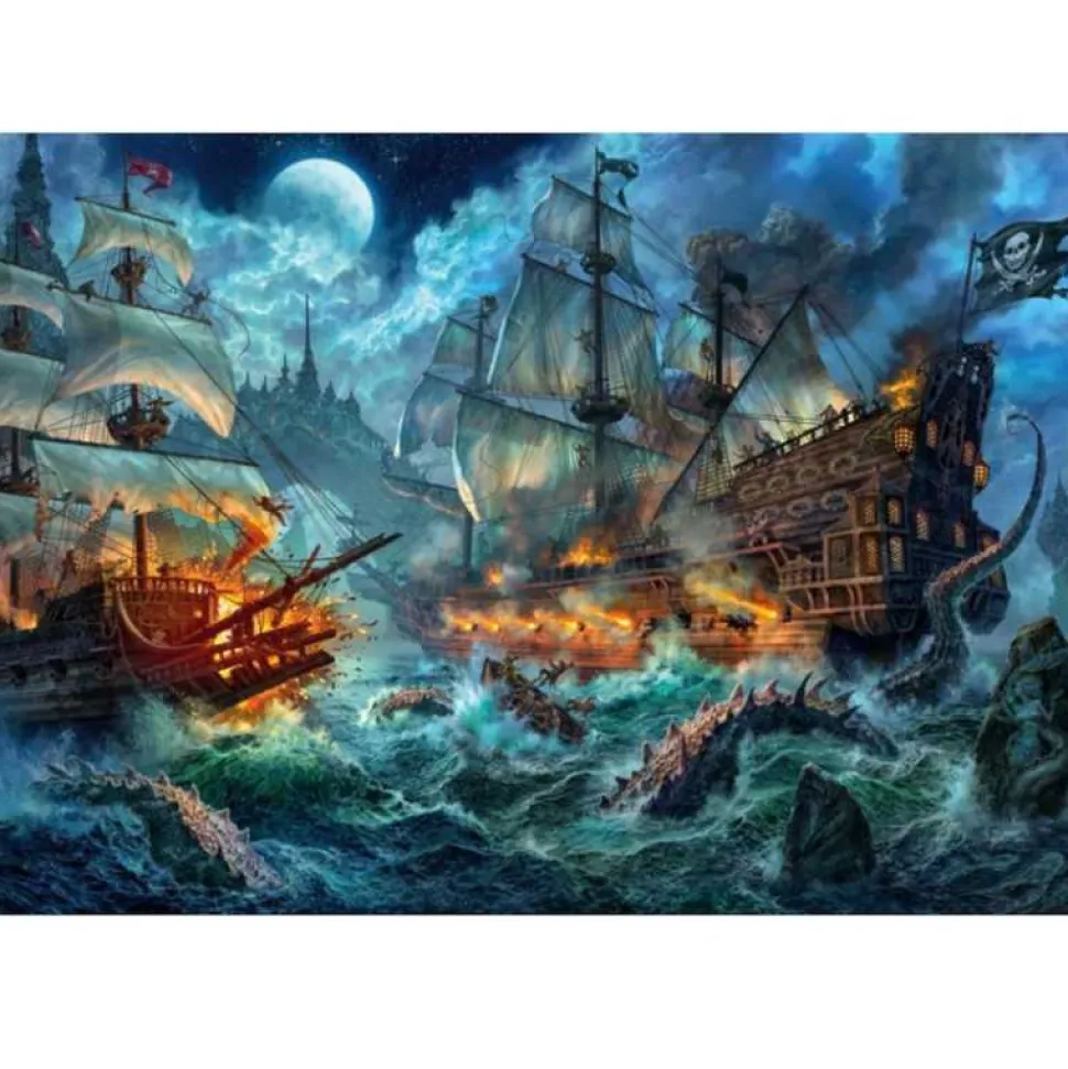 Puzzle 6000 piezas La Batalla de los Piratas