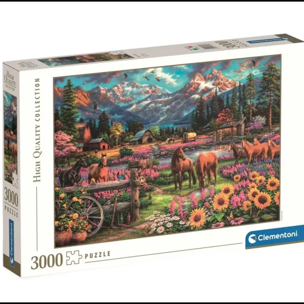 Puzzle 3000 piezas libertad de movimiento de Clementoni