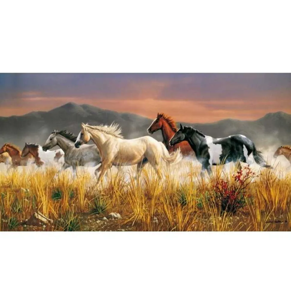 Puzzle 13200 Piezas Manada Caballos Salvajes
