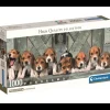 Puzzle 1000 piezas Manada de Cachorros de Beagles Panorámico - Clementoni
