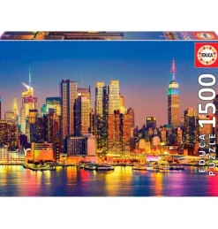 Puzzle 1500 piezas Manhattan de Noche