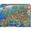Puzzle 500 piezas Mapa de Europa - Educa