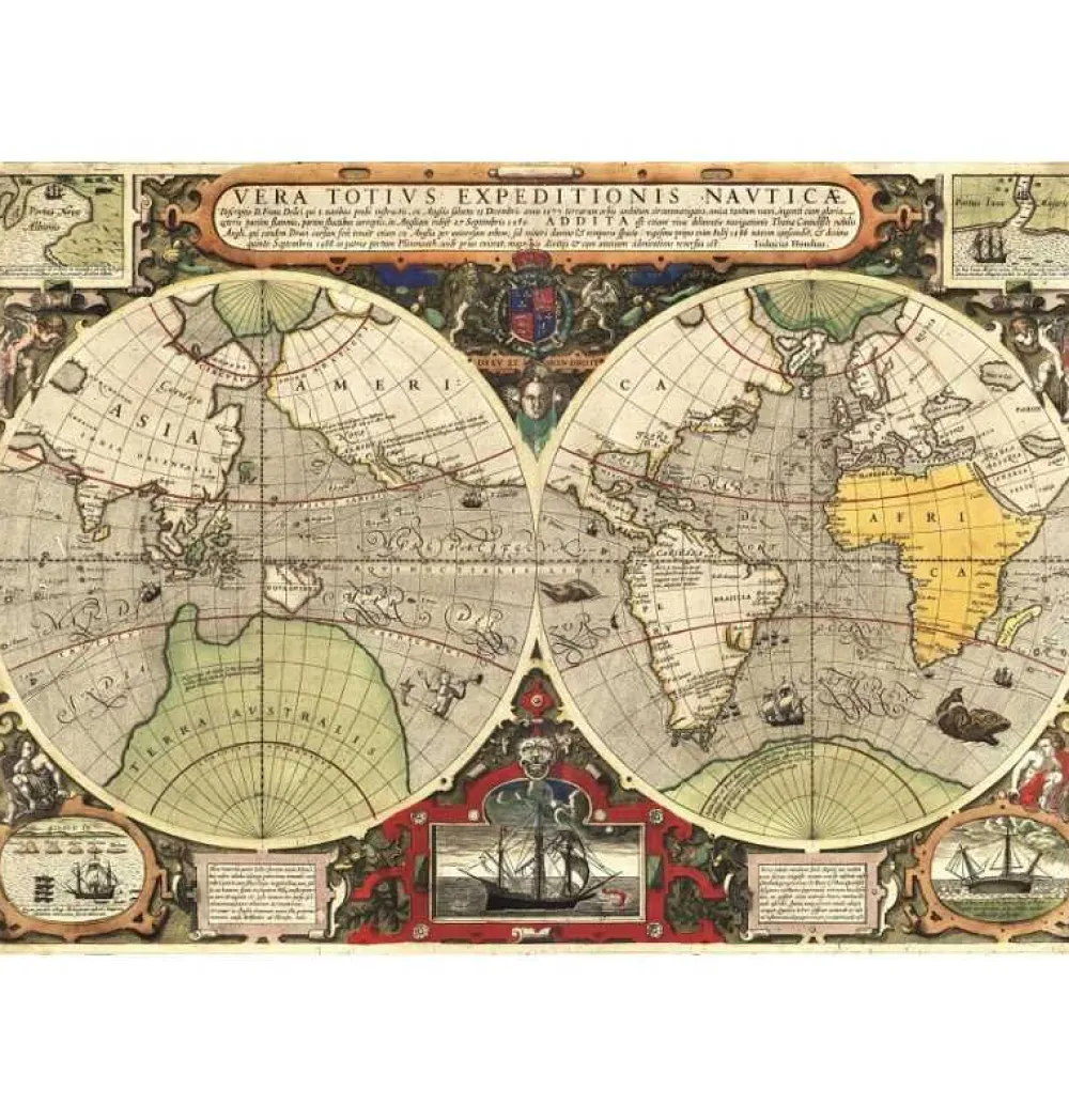 Best Clementoni Puzzle 6000 piezas Mapa Náutico - Globo terráqueo antiguo -