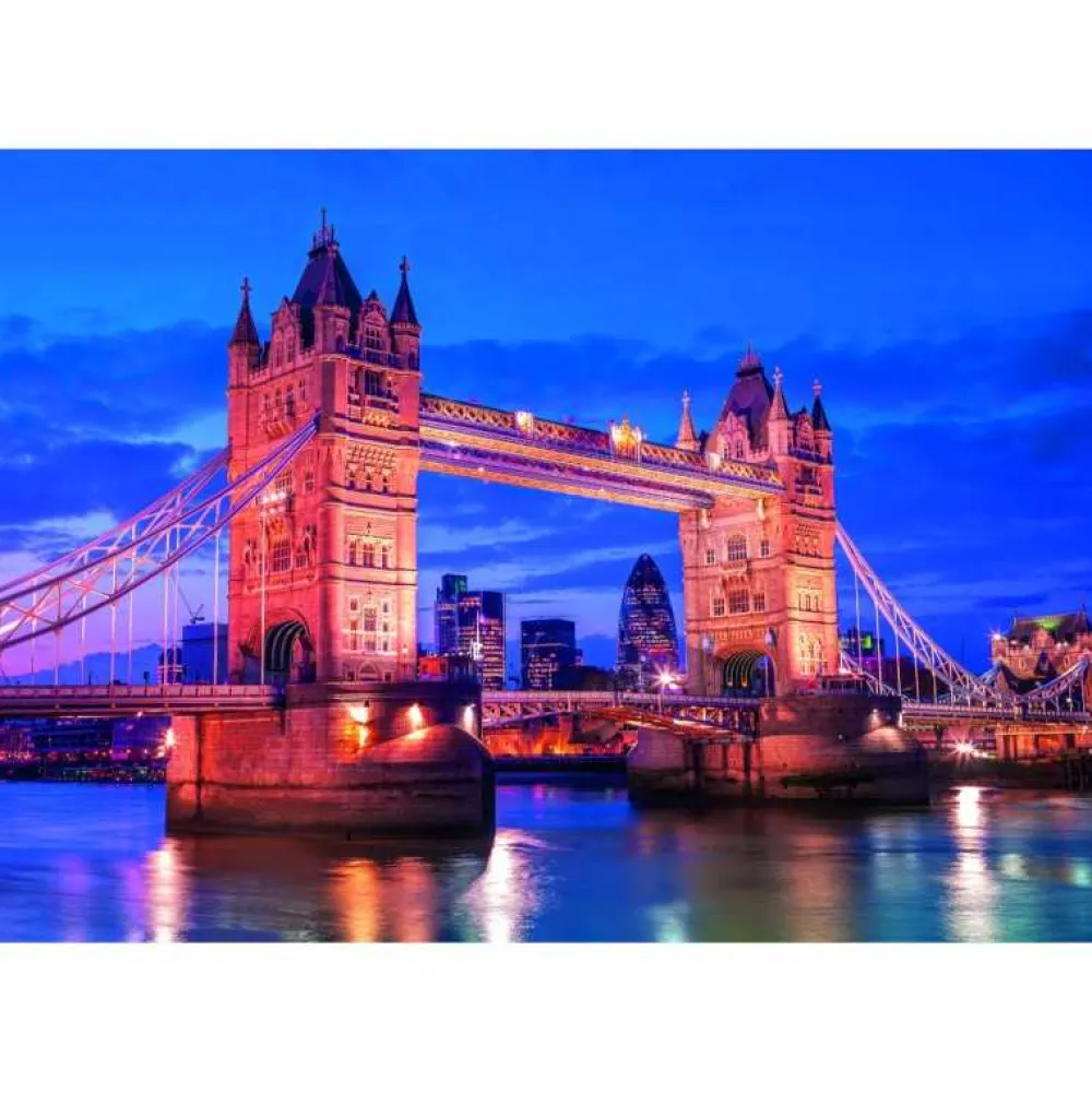Hot Clementoni Puzzle 1000 Piezas Puente de la Torre de Londres al Anochecer