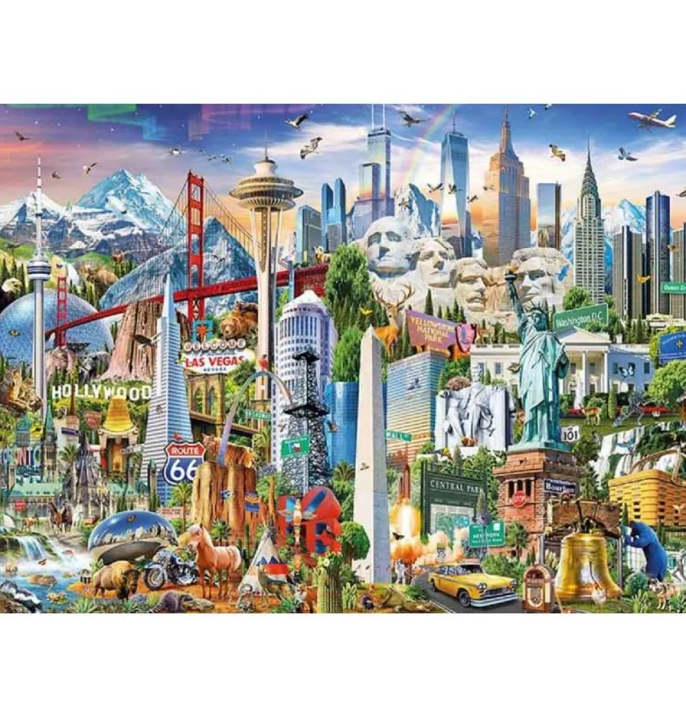 Puzzle 1500 piezas Símbolos de Norte América