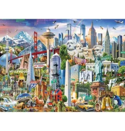 Puzzle 1500 piezas Símbolos de Norte América