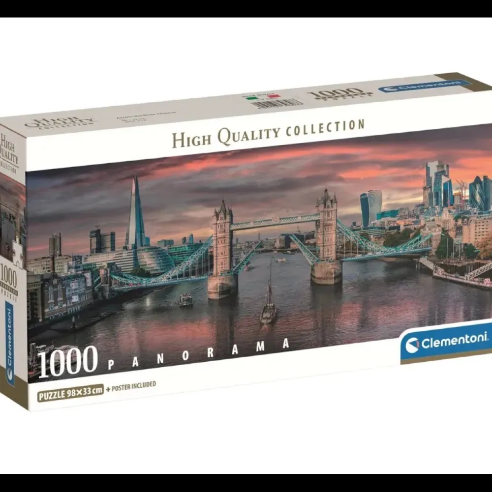 Online Clementoni Puzzle 1000 piezas Tower Bridge del Rio Támesis Panorámico -