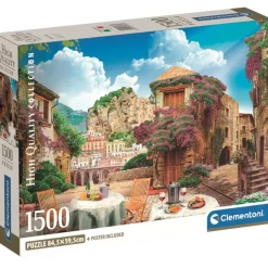 Puzzle 1500 piezas Vista pueblo Italiano - Clementoni