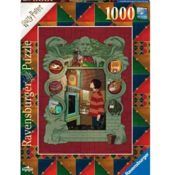 Puzzle Ravensburger Harry Potter Book Edition D 1000 Piezas, Inspirado en La Cámara Secreta medidas 70x50cm