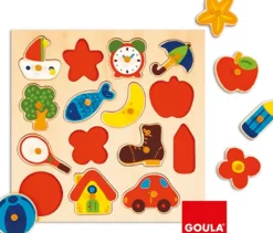Puzzle siluetas objetos