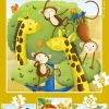 4 Puzzles progresivos Animales Selva