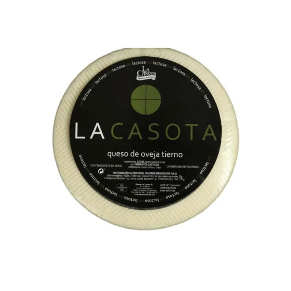 1/2 Queso La Casota queso de oveja tierno - SIN LACTOSA Manchego DOP
