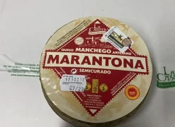 Online Ibéricos a Domicilio Gourmet Queso Marantona La Casota Semicurado, ​Queso Artesano Manchego de La Solana – CIUDAD REAL D.O. La Mancha - Pieza 1 k