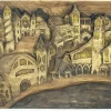 Online Cousas de madeira Relieve pueblo vintage