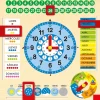 Reloj calendario de madera grande