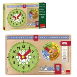 Sale Diset Reloj calendario de madera pequeño