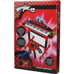 Órgano Musical con Pie y Banqueta de Ladybug