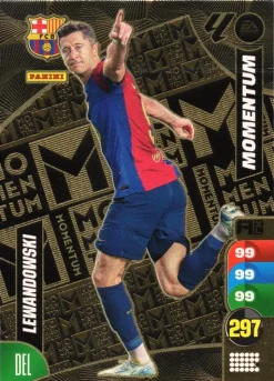 Robert Lewandowski Momentum FC Barcelona cromo Adrenalyn XL 2024 2025 La liga 24/25