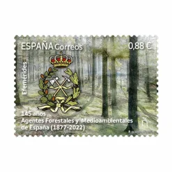 Sello aniversario 145 años Agentes forestales y medioambientales de España I Pack de 5
