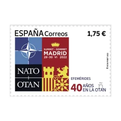 Online Sello Aniversario 40 Años en la OTAN | Pack de 5