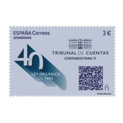 Discount Sello 40 Aniversario de la Ley Orgánica del Tribunal de Cuentas | Serie Efemérides