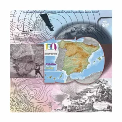Sello 150 años del Instituto Geográfico Nacional I Hoja bloque