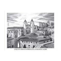 Online Sello Cáceres | Serie Conjuntos Urbanos Patrimonio de la Humanidad | Hoja Bloque