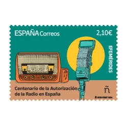 Sello Centenario de la Autorización de la Radio en España | Serie Efemérides | Pack de 2