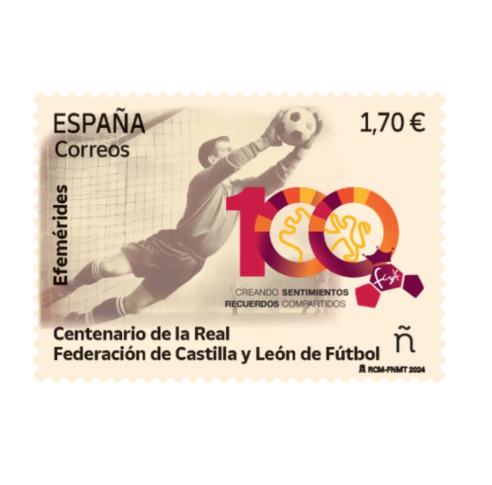 Sello Centenario de la Real Federación de Castilla y León de Fútbol