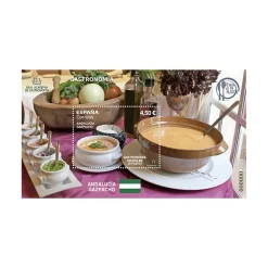 Sale Sello Gazpacho. Andalucía | Gastronomía: España en 19 platos | Hoja bloque