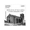 Sello Iglesia de Sta. Mª de la Atalaya y Archivo fotográfico Vidal. Laxe. A Coruña | Patrimonio artístico