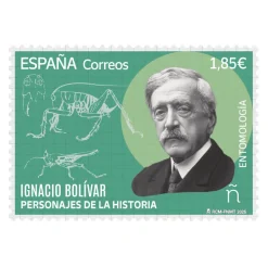 Sello Ignacio Bolívar Urrutia | Serie Personajes de la Historia