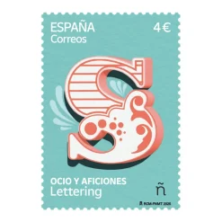 Sello Lettering | Serie Ocio y aficiones | Pliego Premium
