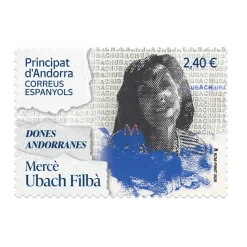 Sello Mercè Ubach Filbà | Andorra | Dones Andorranes | Pack de 2