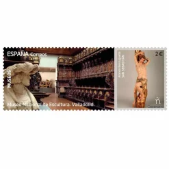 Sello Museo Nacional Escultura Valladolid. | Serie Museos