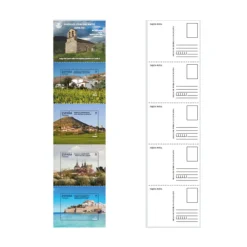 New Sello Pueblos con Encanto 2024 | Serie XIX | Betancuria, Hita, Nuevo Batzán y Peñíscola | Hoja bloque