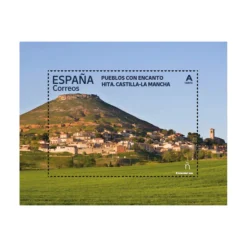 New Sello Pueblos con Encanto 2024 | Serie XIX | Betancuria, Hita, Nuevo Batzán y Peñíscola | Hoja bloque