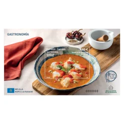 Best Sello Rape a la Rusadir. Melilla | Gastronomía: España en 19 platos 2025 | Hoja bloque