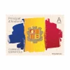 Sello serie básica Andorra 2026. Bandera y escudo. Tarifa A I Sellos de Andorra | Pack de 5
