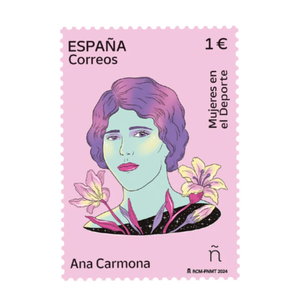 Sellos #8MTodoElAño | Ana Carmona | Mujeres en el Deporte | Pack de 5