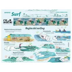 Sello Surf | Serie Deportes | Pliego Premium