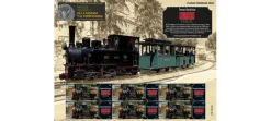 Sello Tren de Utrillas. Teruel | Serie Trenes históricos | Pliego Premium
