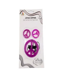 Sale Partilandia Set collar y un par de pendientes hippies