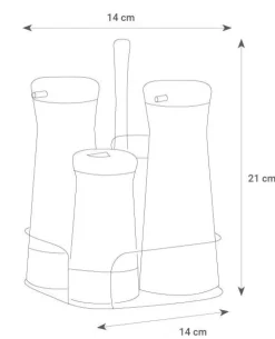 Set de aceiteras de 4 unidades - Capacidad 120 ml - 230 ml