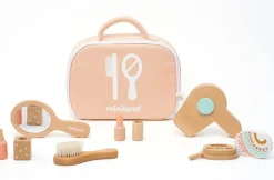 New Miniland Set de Belleza de madera para muñecos