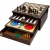 Set de Juegos de Mesa Reunidos cajón de madera con 10 diferentes +6A