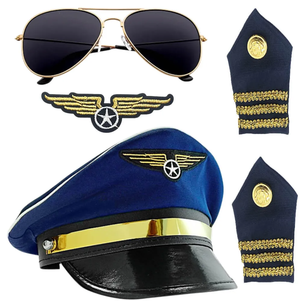 Disfraces Lucero Set de Piloto Avión Adulto