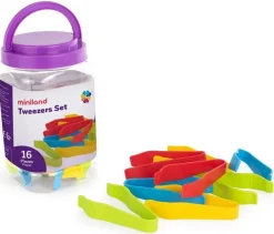 Outlet Miniland Set de Pinzas (Tweezers Set) 16 Piezas