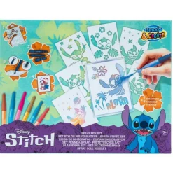 Set Dibujo Con Aerografos y Plantillas Stitch Más de 3 Años